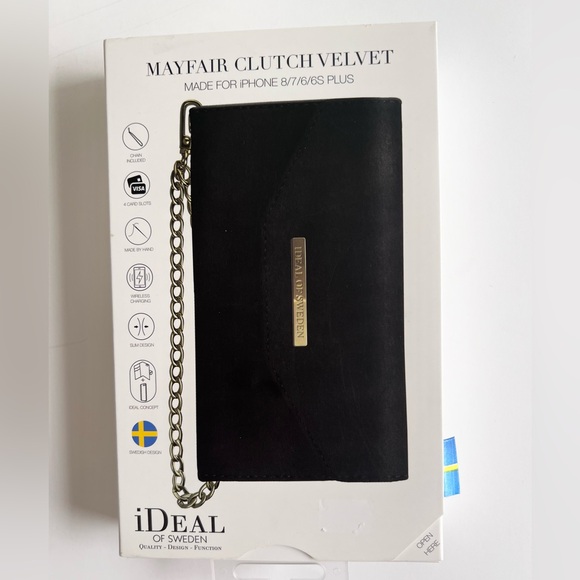 ✨NWOT✨ Ideal of Sweden Mayfair Velvet Clutch iPhone 8/7/6/6S Plus - Picture 7 of 9